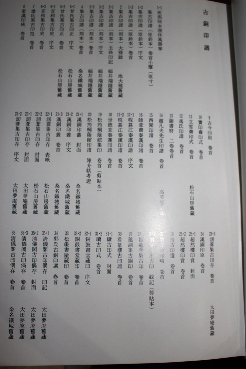 漠南書庫 中国印譜解題』二玄社 2018/09/04 | 悠久堂書店